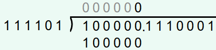 Dividing binary numbers - 1