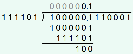 Dividing binary numbers - 3