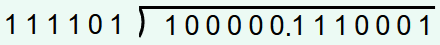 Dividing binary numbers - task